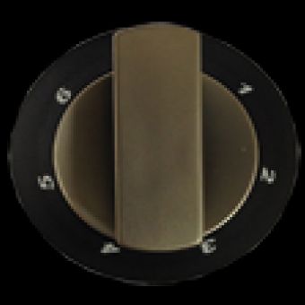 Product image for KNOB SATIN BLACK HOT PLATE