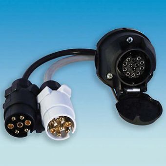 Product image for 13 PIN SOCKET TO 7N&7S PLUGS