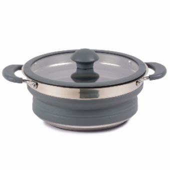 Product image for FOLDING SAUCEPAN GREY 1.5LTR