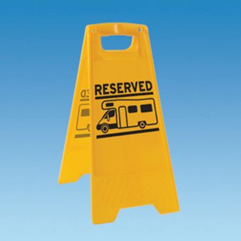 Product image for RESERVED PLASTIC SIGN
