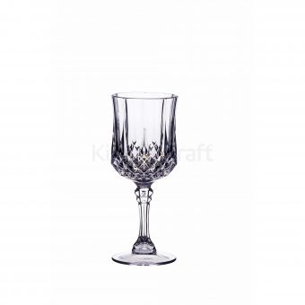 Product image for CUT GLASS EFFECT WINE GLASS