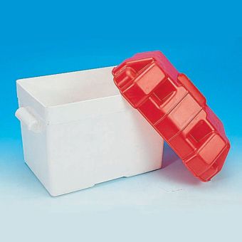 Product image for PLASTIC BATTERY BOX RED