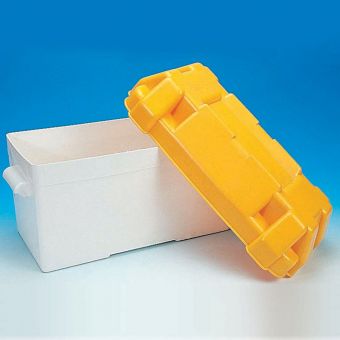 Product image for PLASTIC BATTERY BOX YELLOW