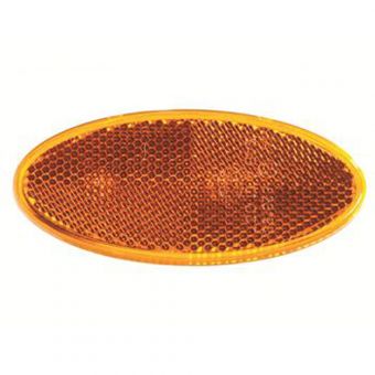 Product image for OVAL REFLECTOR AMBER