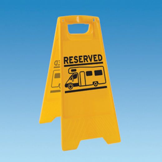 RESERVED PLASTIC SIGN