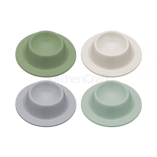 4 PC SILICONE EGG CUP