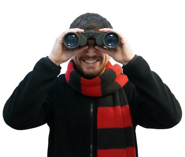 Faqs Man With Binoculars